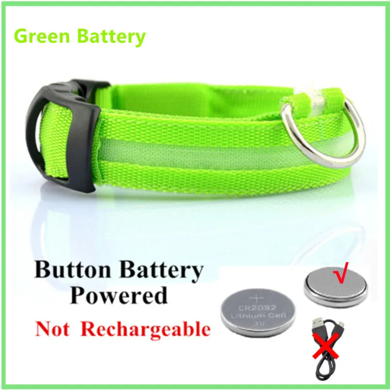 LED Safety Dog Collar – Rechargeable