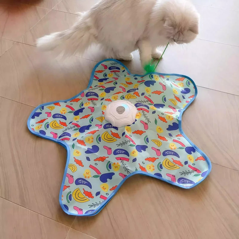 Automatic Spinning Teaser Toy for Cats