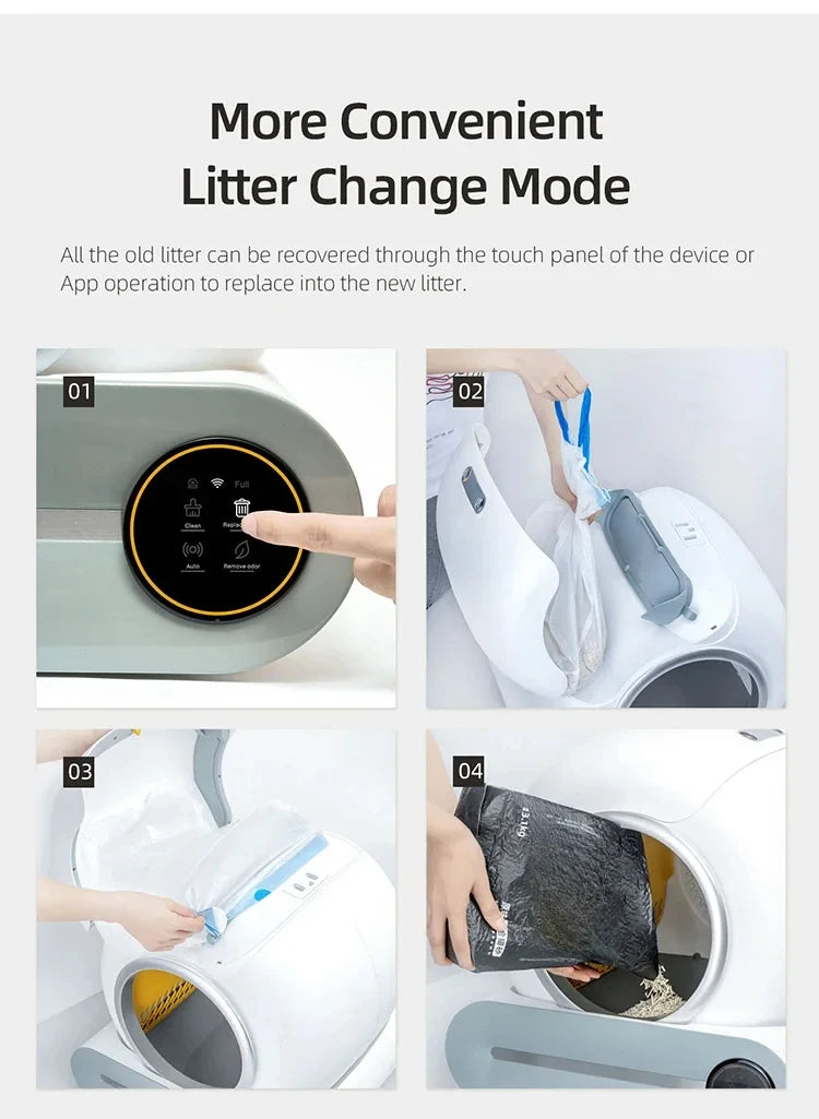 Smart Self-Cleaning Litter Box – App Control