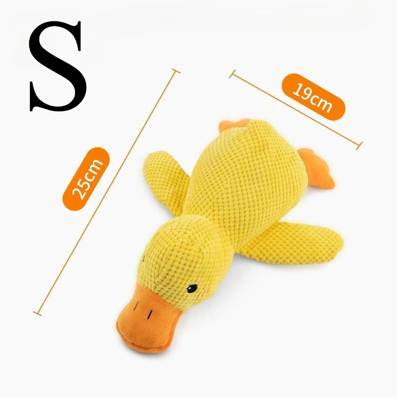 Squeaky Duck Plush Dog Toy
