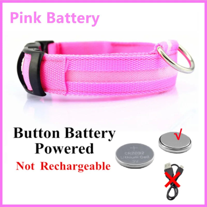 LED Safety Dog Collar – Rechargeable