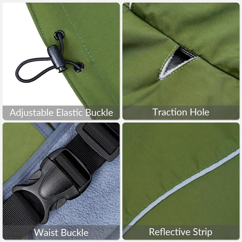 Adjustable Dog Raincoat – Hooded