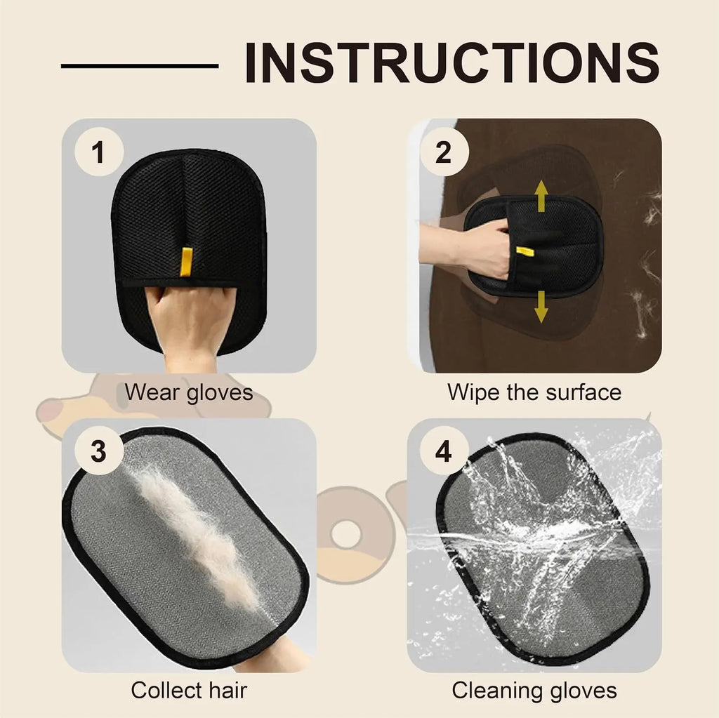 Electrostatic Pet Hair Removal Gloves