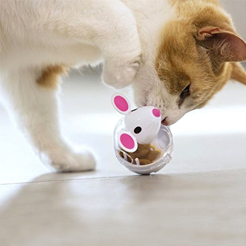 Mouse Food Dispenser Ball – Cat Enrichment Toy