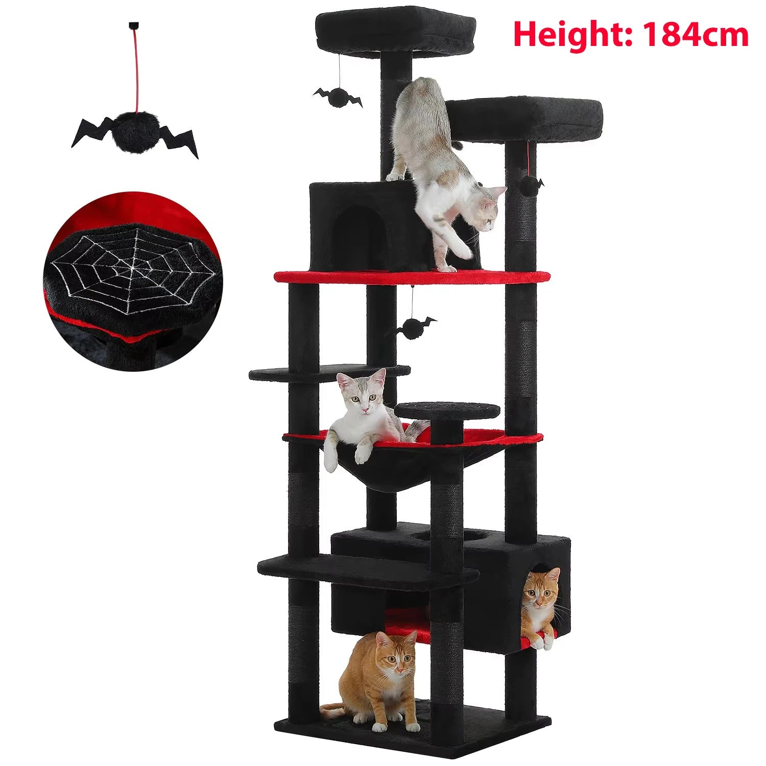 Premium Multi-Level Cat Tower with Hammock
