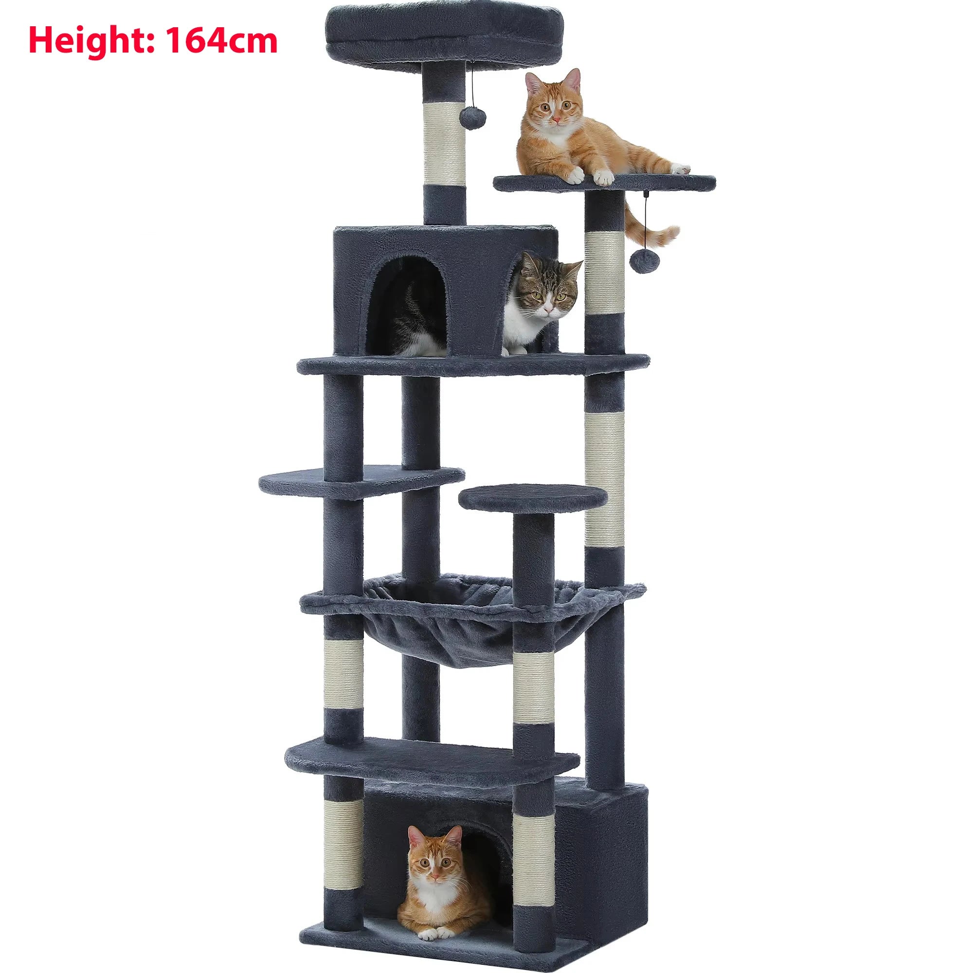 Premium Multi-Level Cat Tower with Hammock