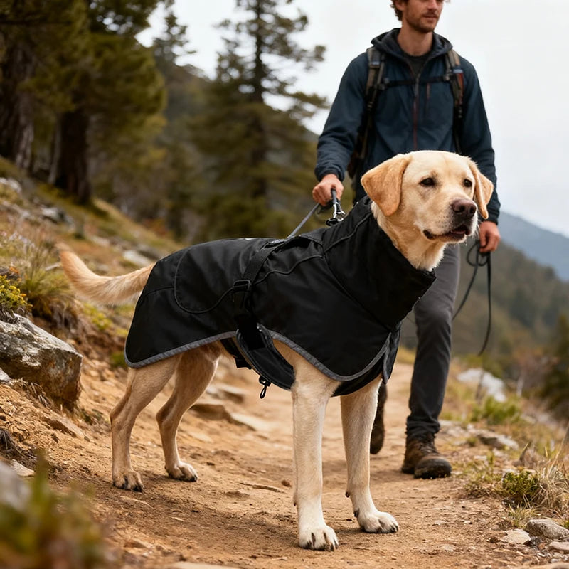 Adjustable Dog Raincoat – Hooded