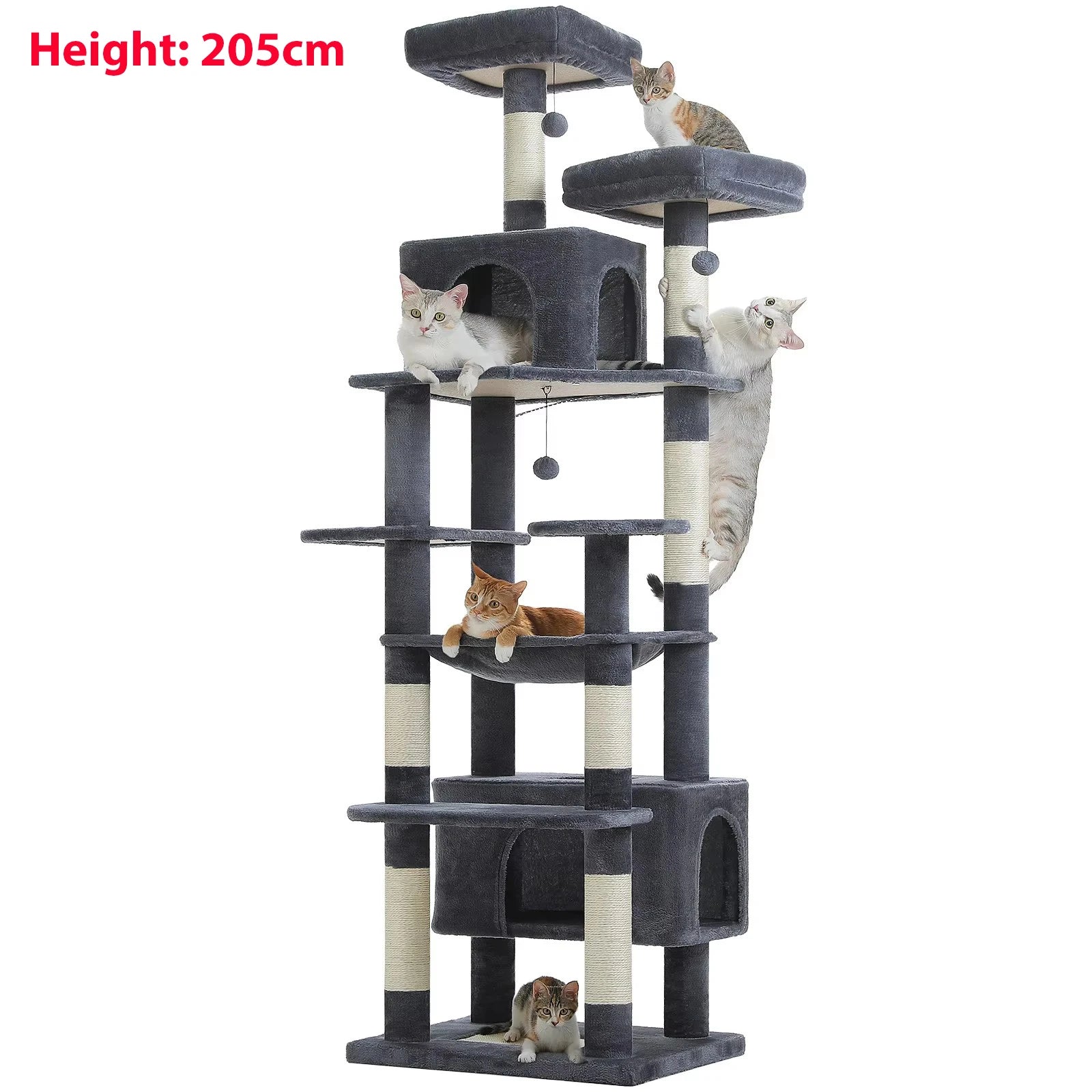 Premium Multi-Level Cat Tower with Hammock