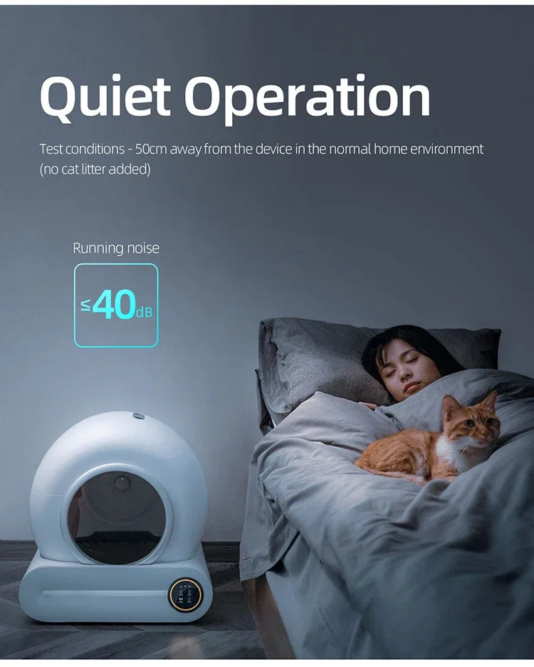 Smart Self-Cleaning Litter Box – App Control