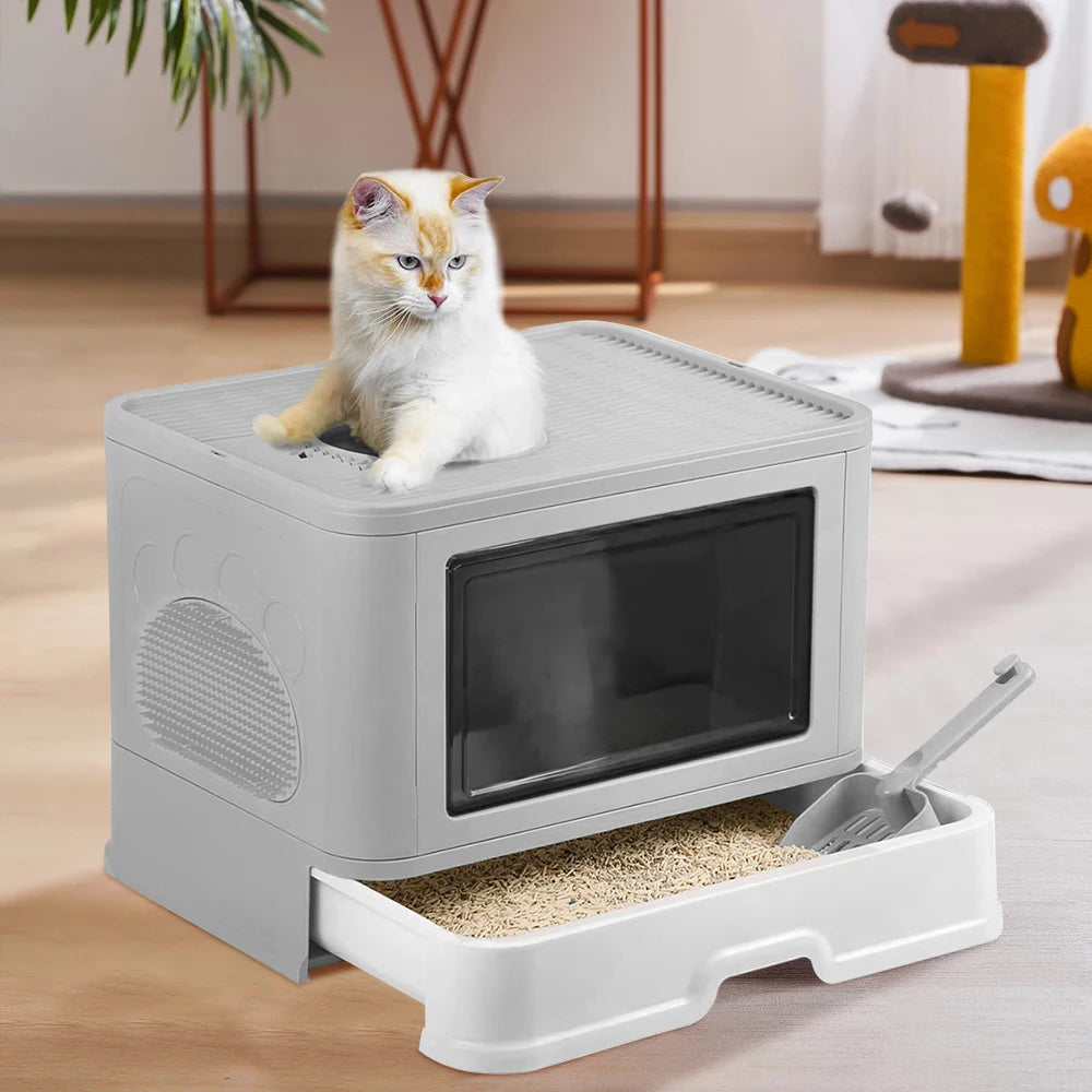 Foldable Cat Litter Tray – 3 Colours