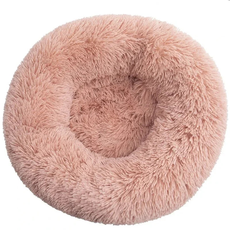 Calming Donut Pet Bed – Fluffy Cuddler