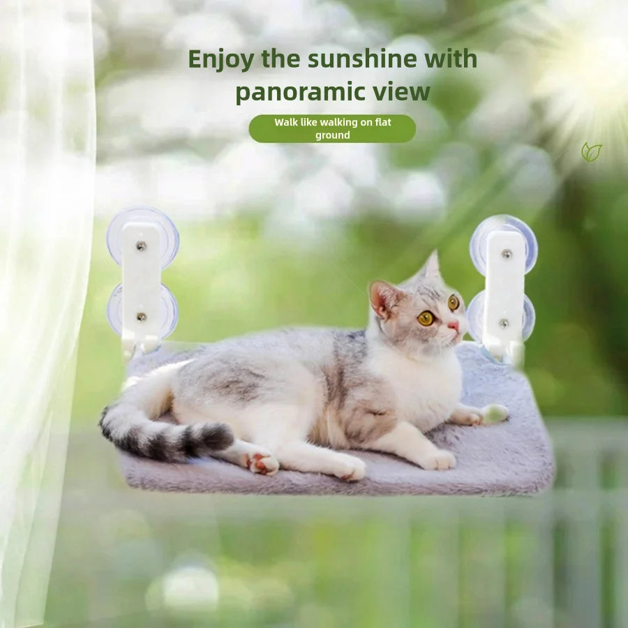 Foldable Window Cat Hammock – Suction Cups