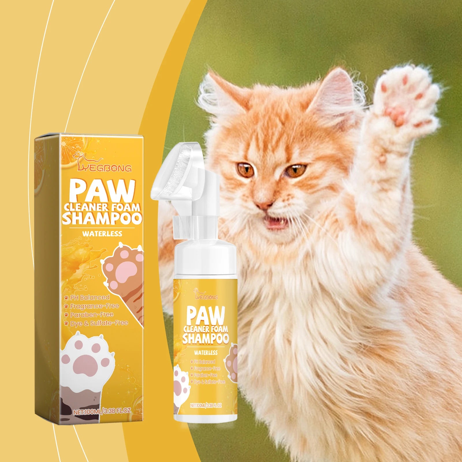 Pet Paw Foam Cleaner – No-Rinse