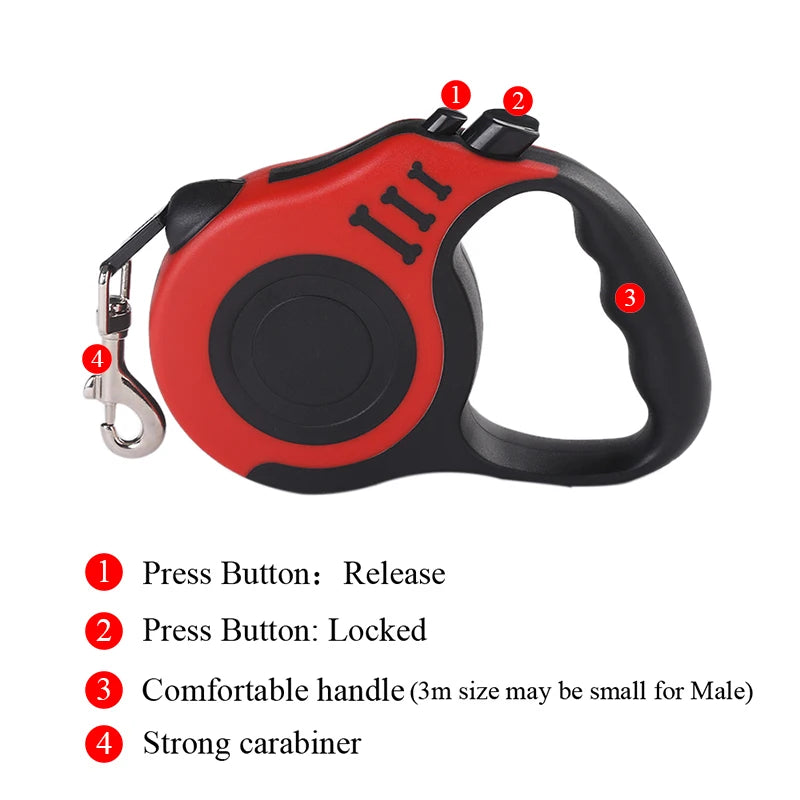 Retractable Pet Lead – All Sizes