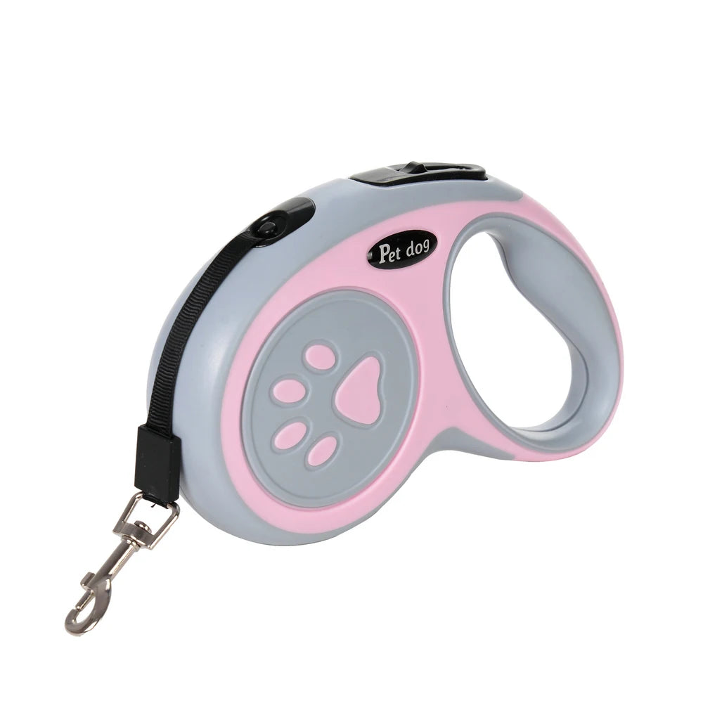 Auto-Retractable Nylon Dog Leash – 3m/5m