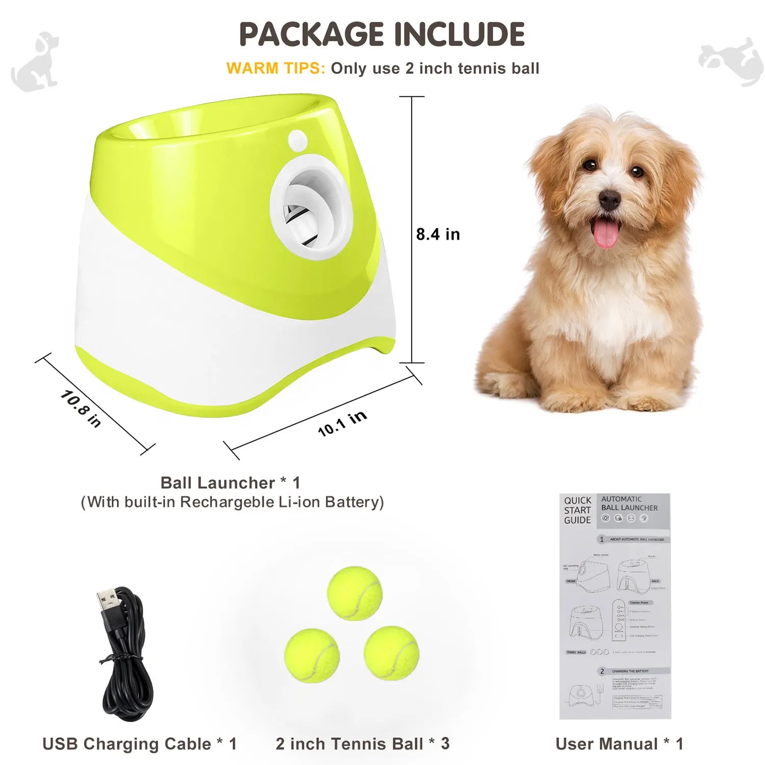 Automatic Tennis Ball Launcher for Dogs