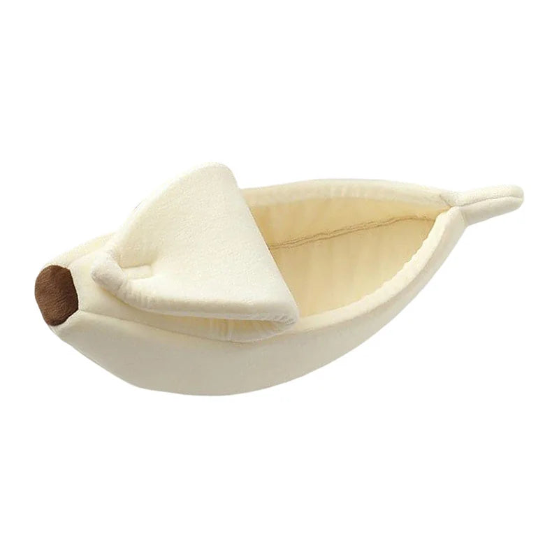 Banana-Shaped Novelty Cat Bed
