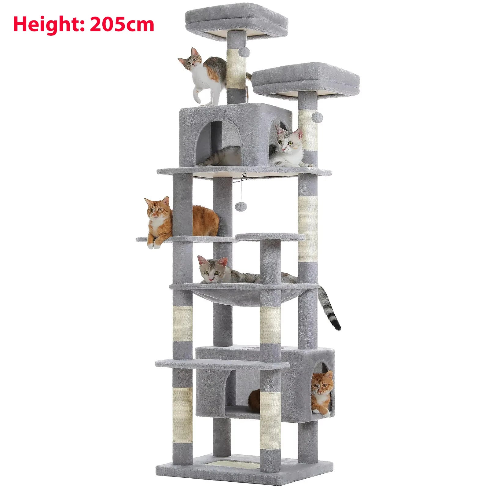Premium Multi-Level Cat Tower with Hammock