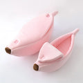 Banana-Shaped Novelty Cat Bed