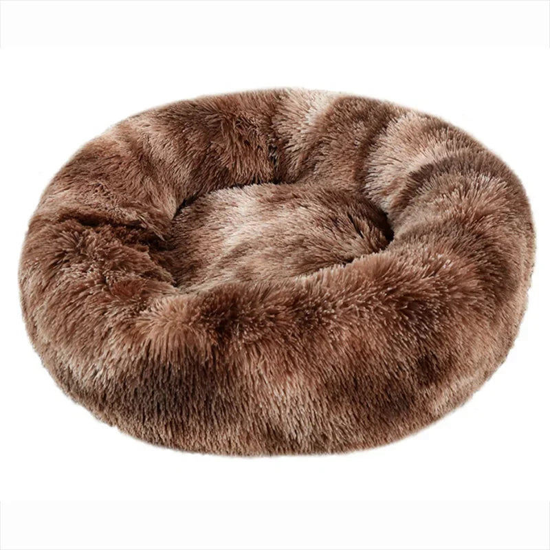 Calming Donut Pet Bed – Fluffy Cuddler