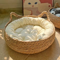Handwoven Natural Vine Cat Basket