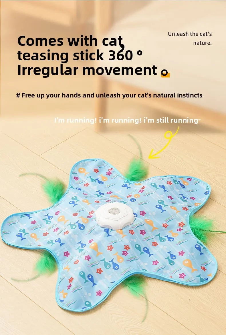 Automatic Spinning Teaser Toy for Cats