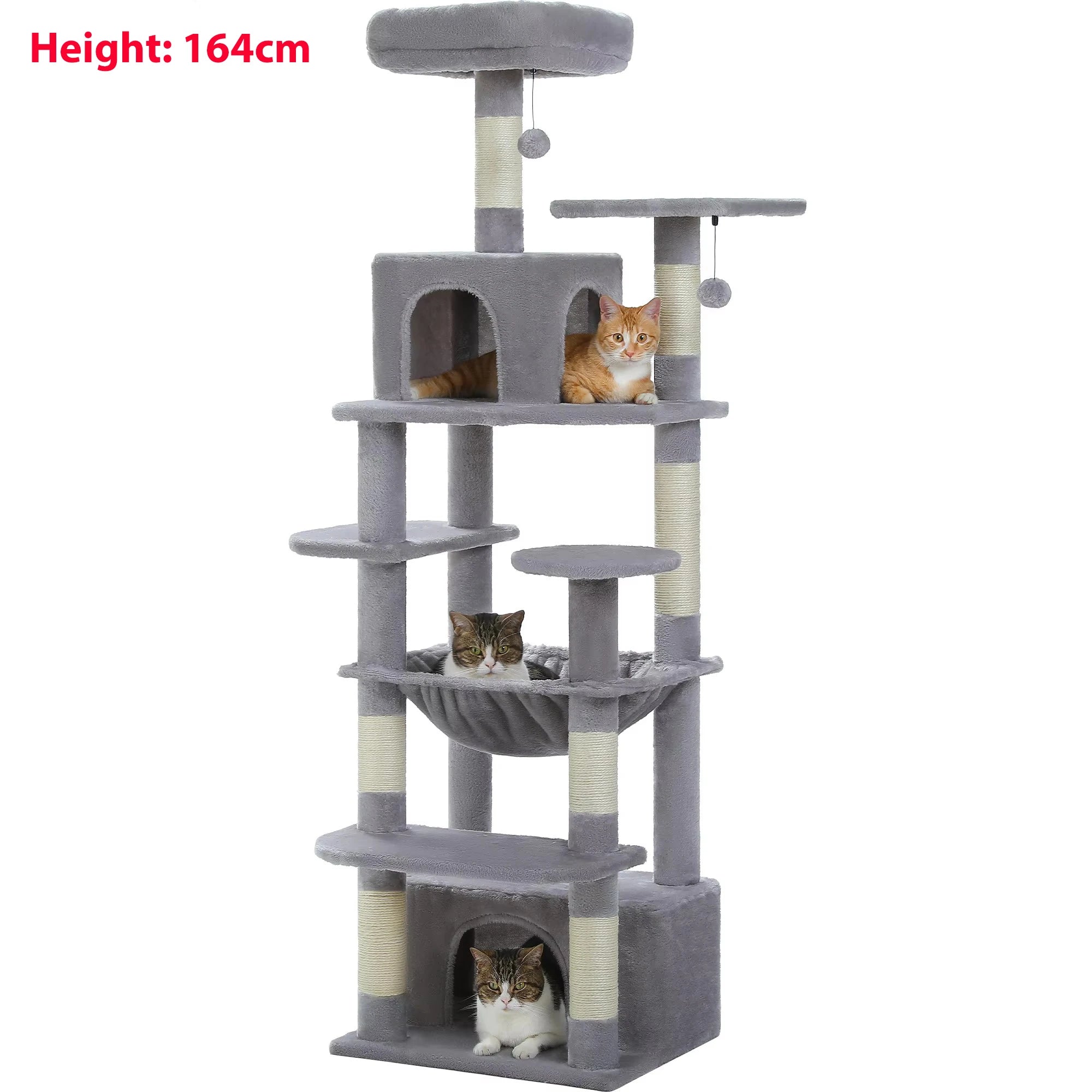 Premium Multi-Level Cat Tower with Hammock