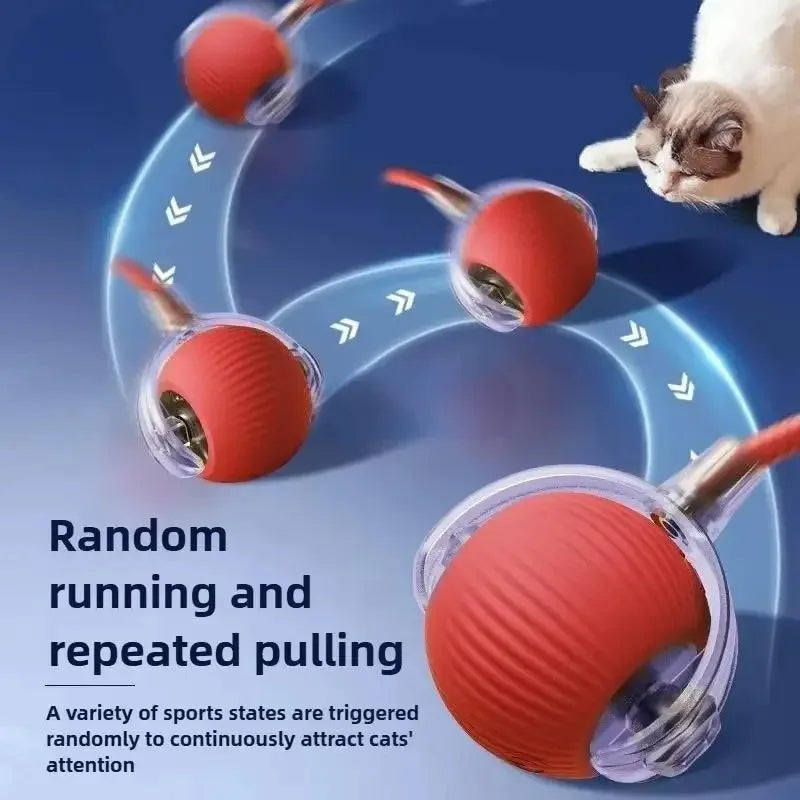 Smart Auto-Rolling Cat Ball – Rechargeable