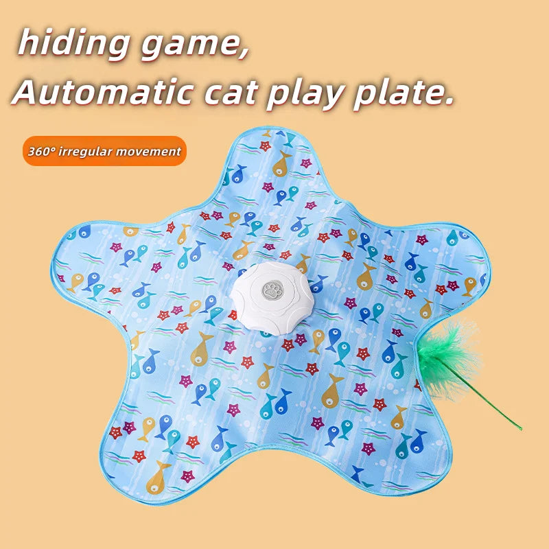 Automatic Spinning Teaser Toy for Cats