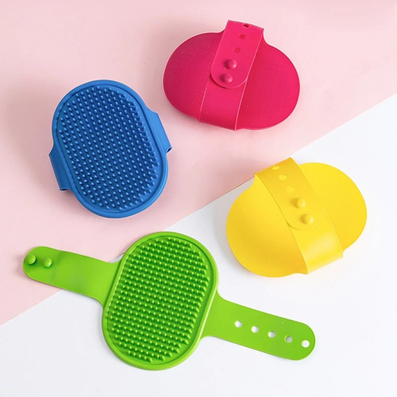 Soft Rubber Grooming & Bath Brush