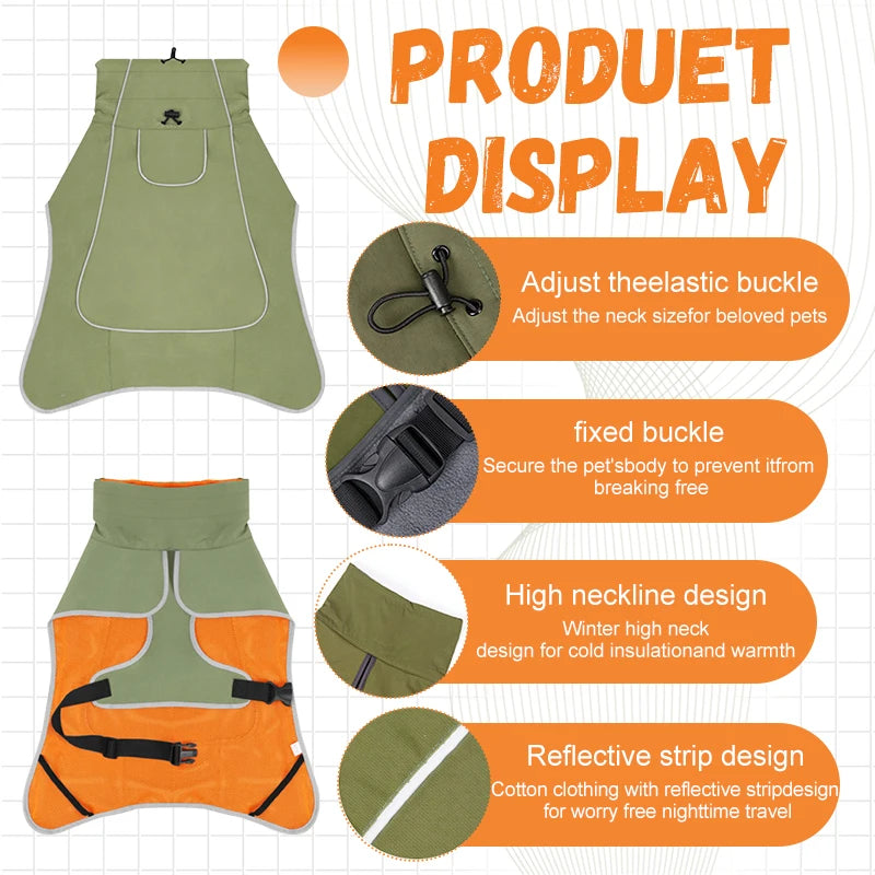 Adjustable Dog Raincoat – Hooded