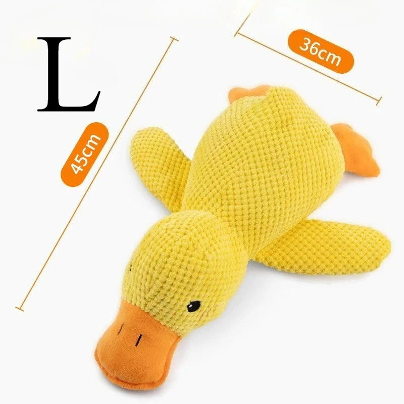 Squeaky Duck Plush Dog Toy