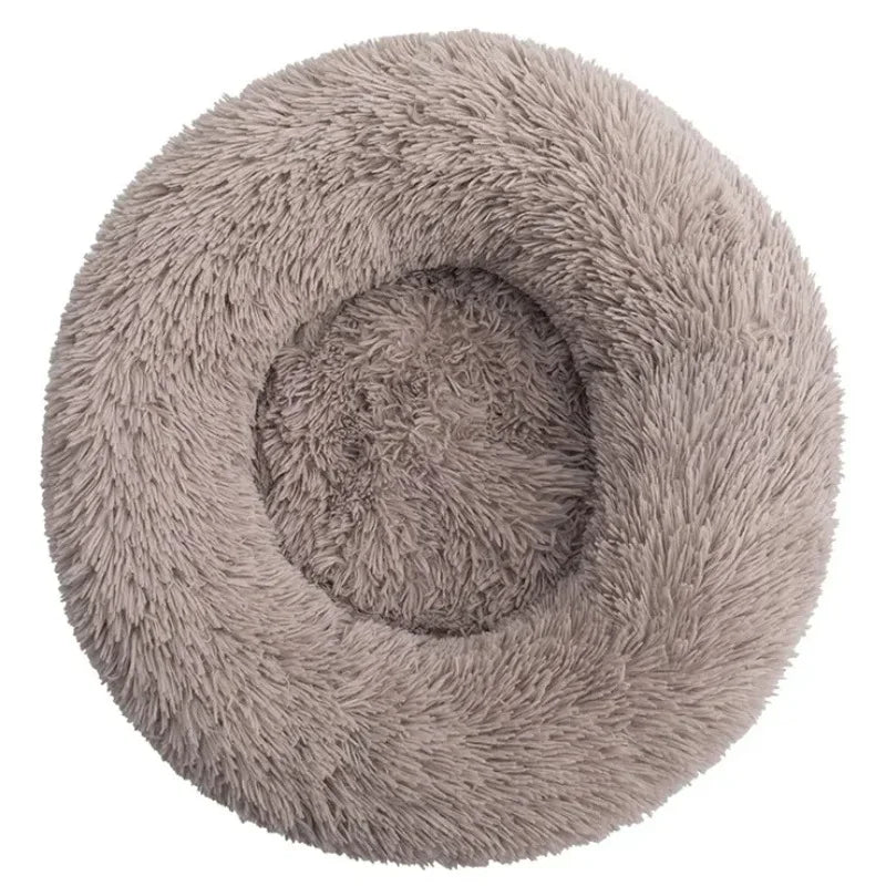 Calming Donut Pet Bed – Fluffy Cuddler