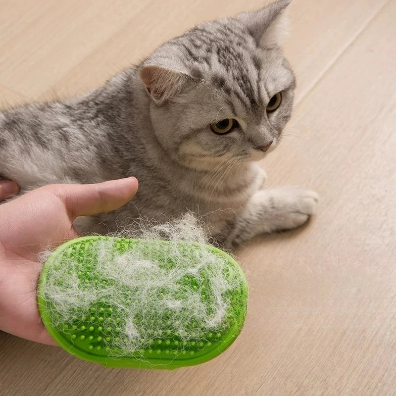 Soft Rubber Grooming & Bath Brush