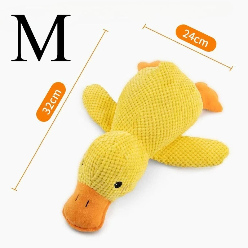 Squeaky Duck Plush Dog Toy