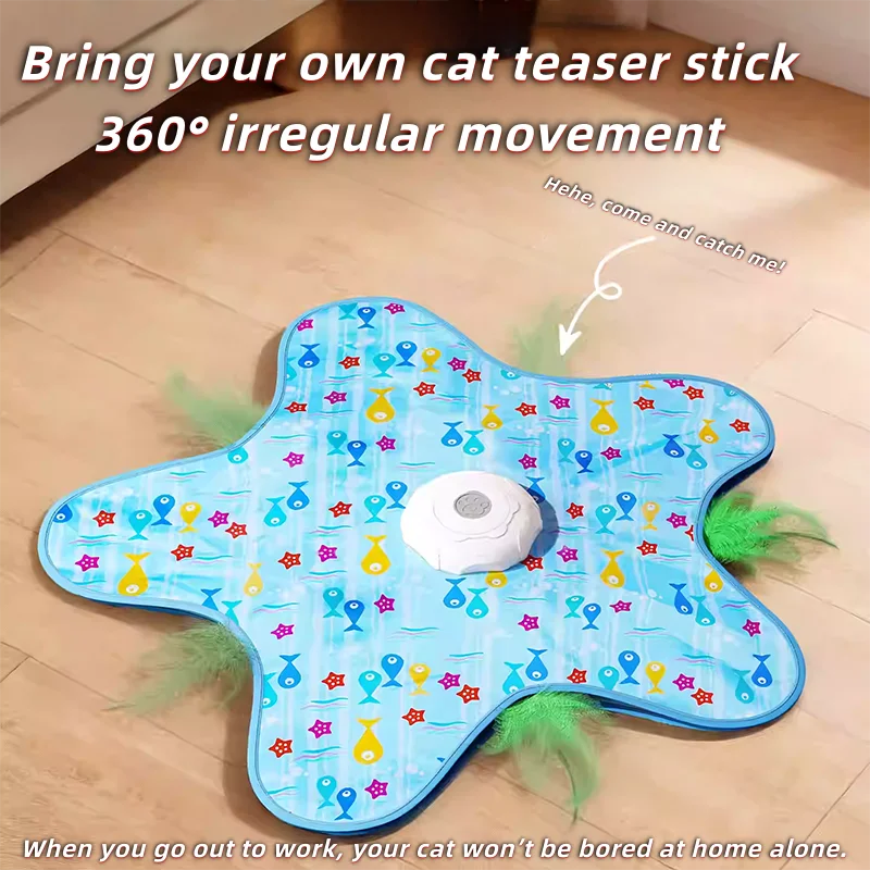 Automatic Spinning Teaser Toy for Cats
