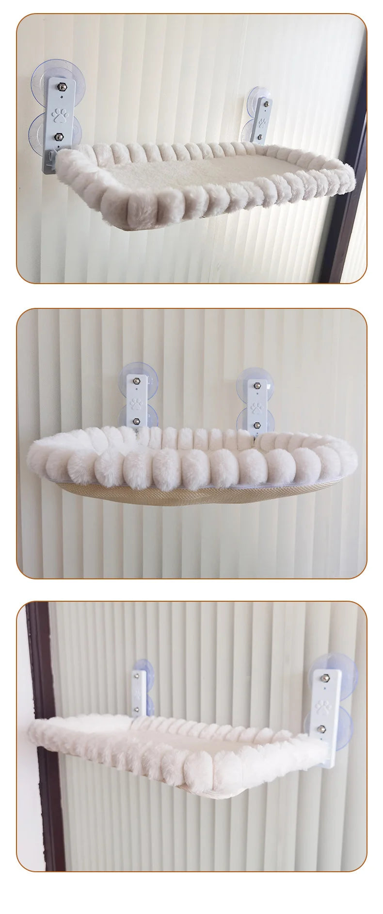 Cat Window Hammock with Suction Cups