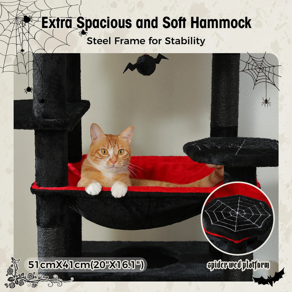 Premium Multi-Level Cat Tower with Hammock