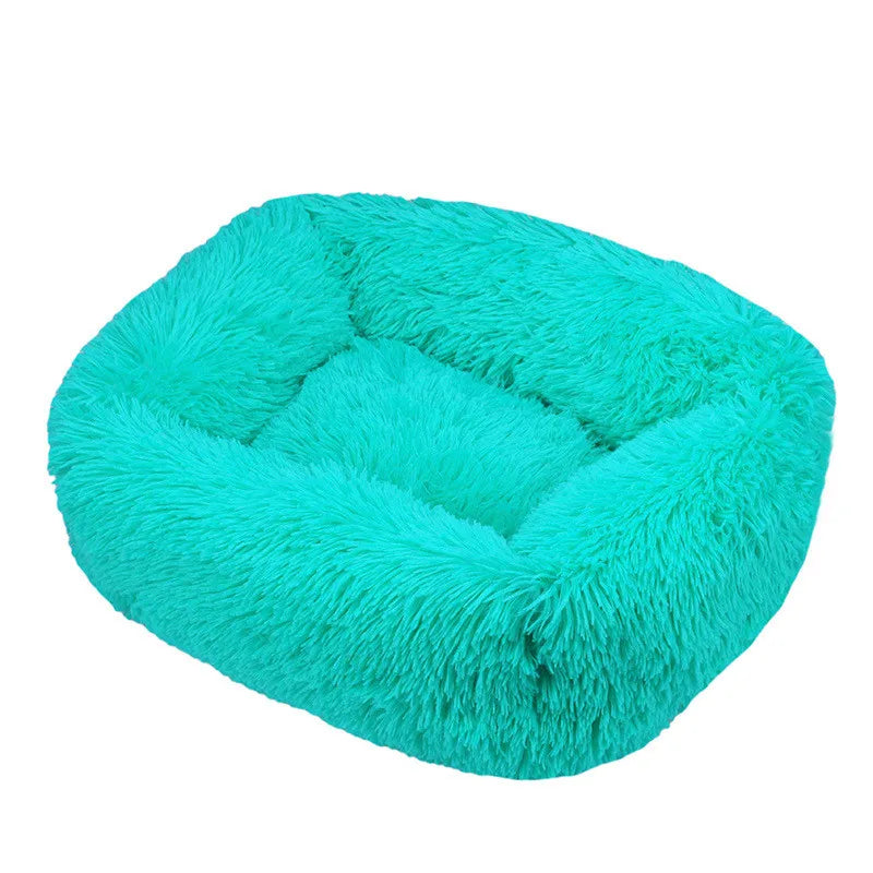 Plush Square Dog Bed – Anti-Anxiety