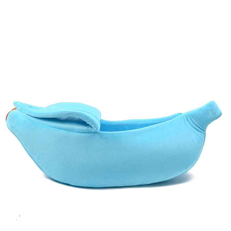 Banana-Shaped Novelty Cat Bed