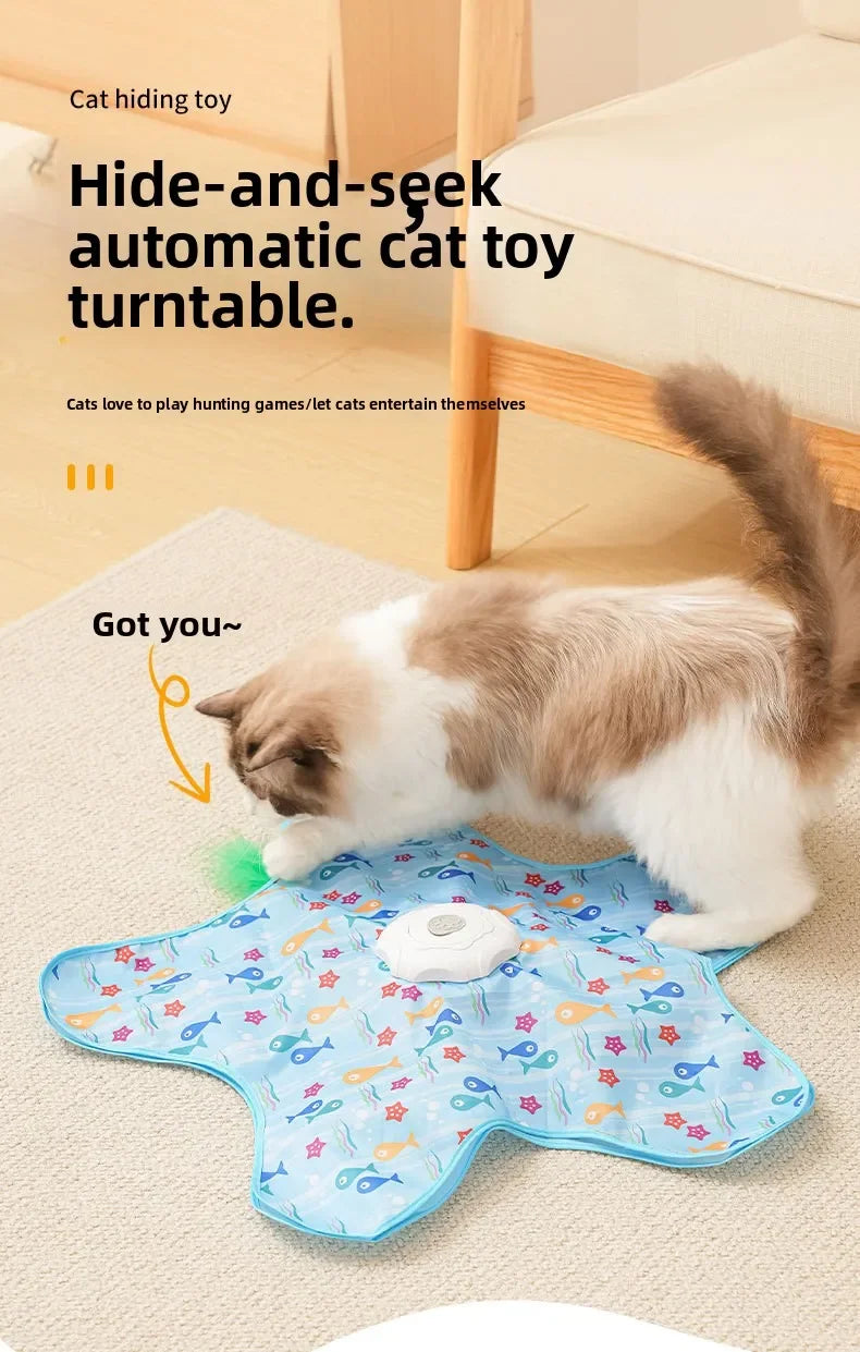 Automatic Spinning Teaser Toy for Cats
