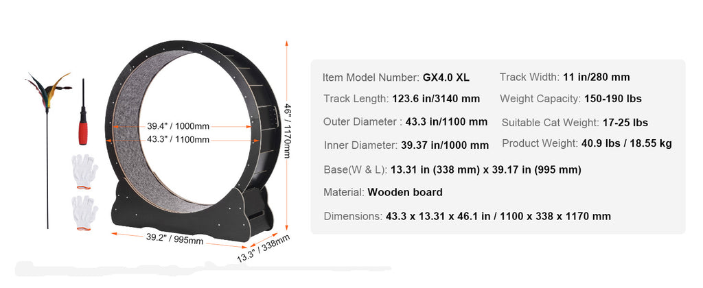 Wooden Cat Exercise Wheel – Indoor Fitness