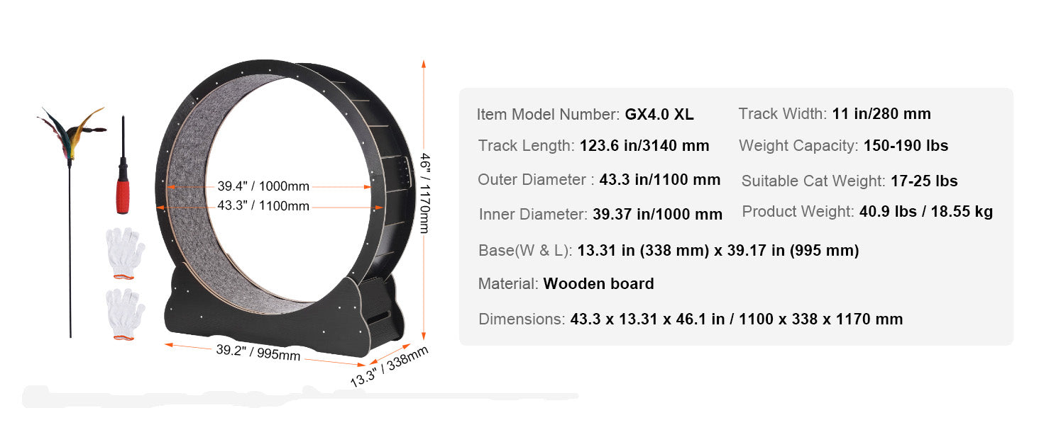 Wooden Cat Exercise Wheel – Indoor Fitness